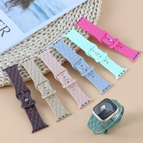 Silicone Sport Band for Apple Watch Bands 44mm 45mm 46mm 42mm 49mm 3 Packs by MYAPULUA - Used condition - Image 7