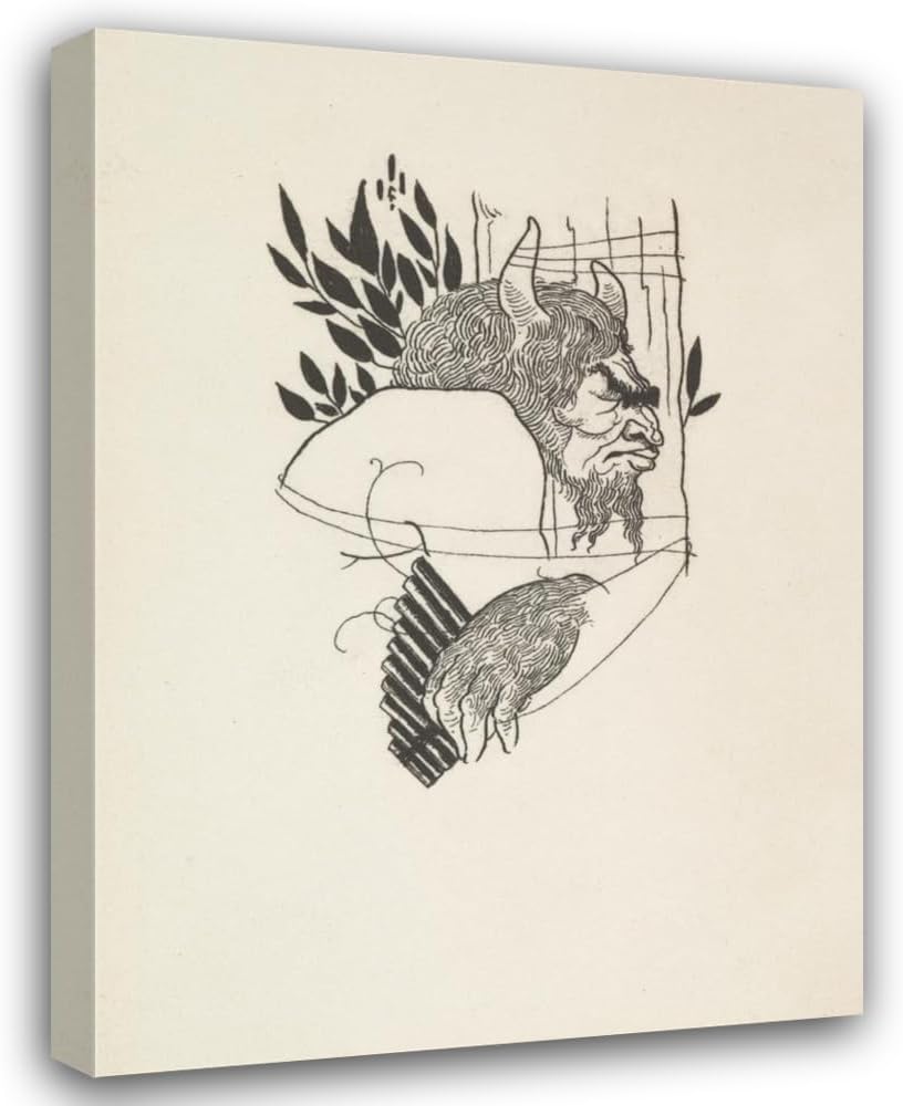 ArtDirect Grotesques by Aubrey Beardsley 7 (1910s) Custom Framed Art Print Giclee Print or Canvas Options with Various Sizes and Customization by Aubrey Vincent Beardsley