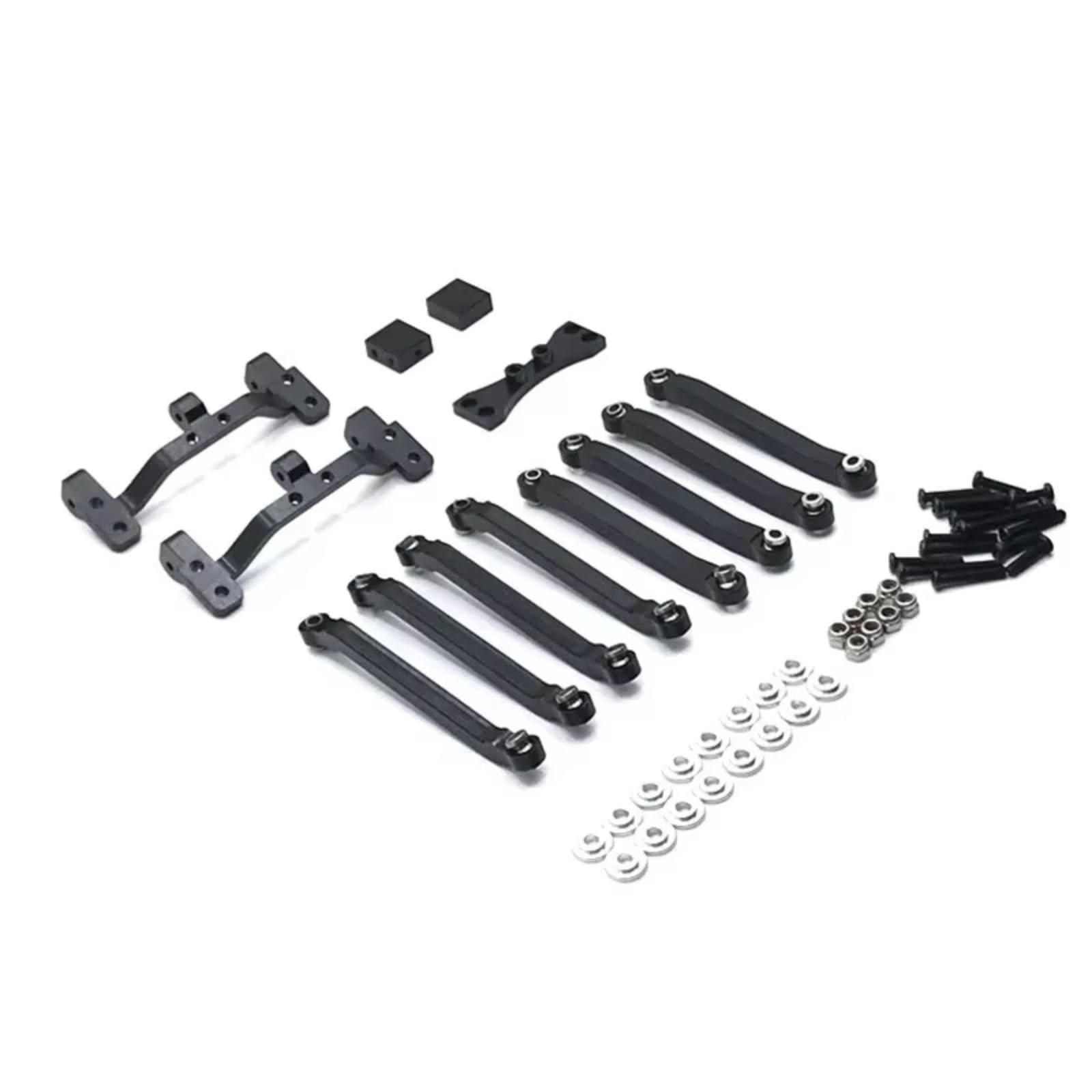 Rc Special Connecting Rod for MN D90 D91 D96 for MN98 99S 1/12 Metal Linkage Linkage Holder RC Car Tracked Vehicles Parts and Accessories Upgrades Replacement Use(Black)