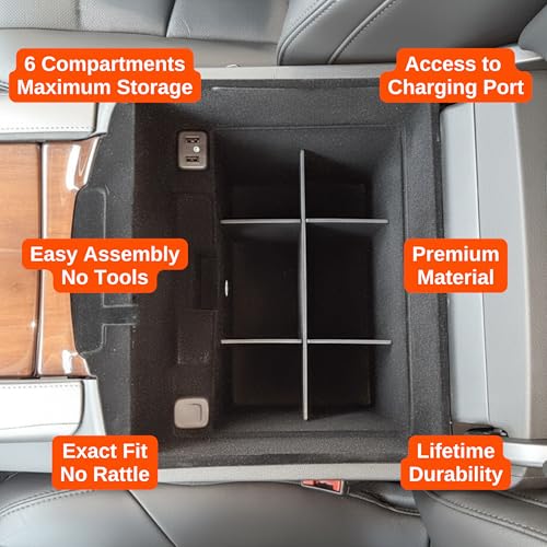 Vehicle OCD - Center Console Organizer for Cadillac Escalade (2015-2020) (NOT for Center Console Cooler Option) - Made in USA - SLX149 by Vehicle OCD - Used condition - Image 4