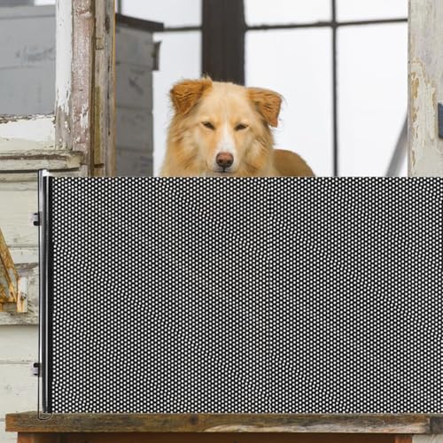 Katzen-Türgitter - Einklappbares Gitter für Innenräume - Mit Saugnäpfen Kindersicher Verstellbar Falbar 50x125 cm für Türöffnung Flur Schlafzimmer Balkon Küche