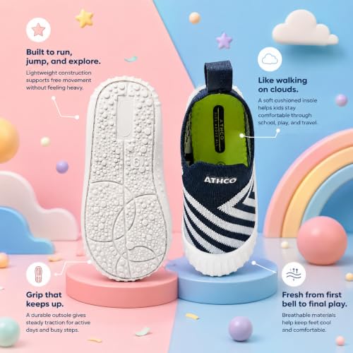 Image of ATHCO Unisex Lightweight Sneakers for Kids | Stylish Casual Wear Shoes for Boys and Girls | Sports Shoes for Boys and Girls Buddy