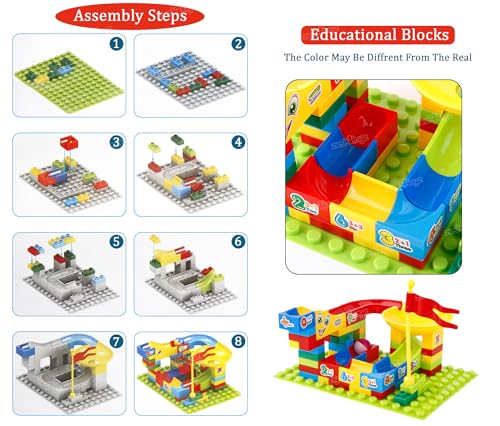 Image of Zest 4 Toyz 66 pcs Building Blocks for Kids Construction Toy with Slide Set Educational Learning and Early Development Toy
