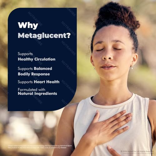 NutraVibe MetaGlucent Capsules, 5 Pack (300 Capsules) - 3