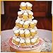 Jusalpha Large 5-Tier Cupcake Stand Acrylic Round Wedding Cake Stand/ Cupcake Tower/ Dessert Stand/ Pastry Serving Platter/ Food Display Stand (5RF)