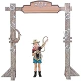 Western Ranch Entry Arch and Full Cowboy Set (6 feet Tall and 13 Additional Cutouts(Cowboy Party Decor