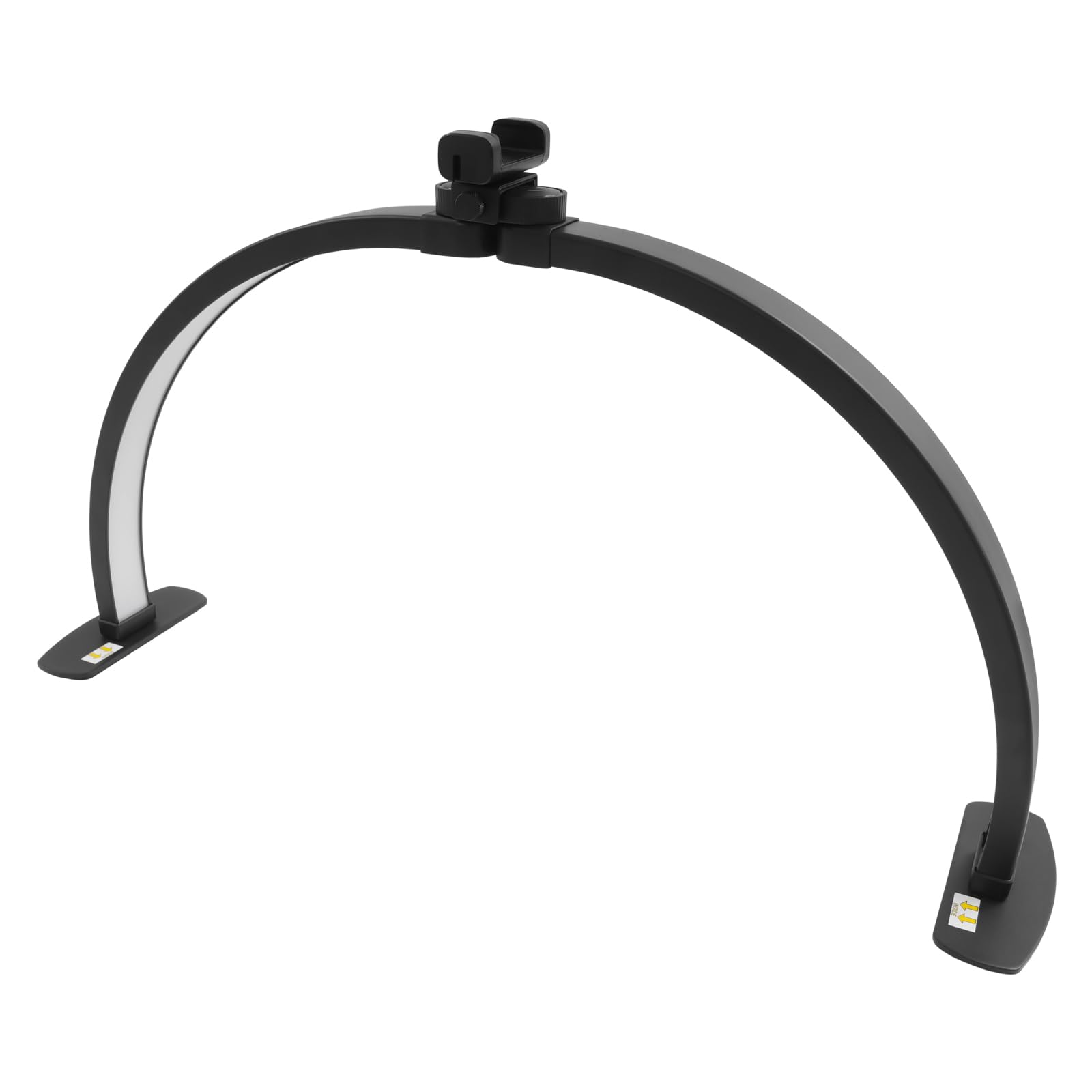 Lampada da scrivania a LED, lampada a mezza luna LED, lampada per unghie LED regolabile, 3 modalità 10 livelli 3000-6500 K, senza ombre, supporto telefonico 73,8 cm, pieghevole, ufficio