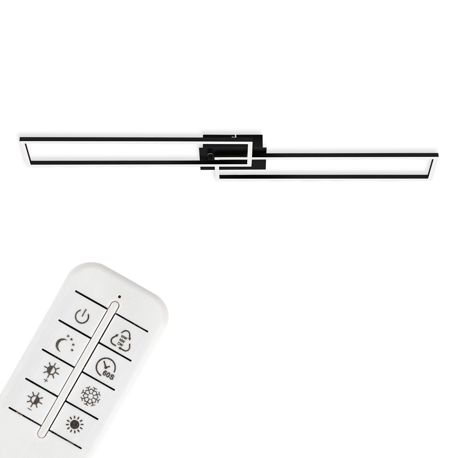 Brilo Applique/Plafoniera LED Frames 4400 lm CCT 110x25 cm