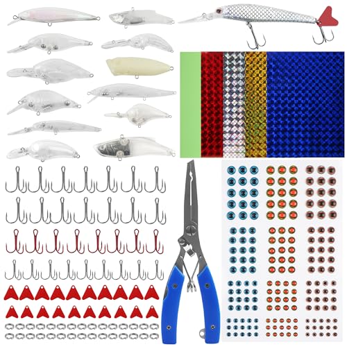 Leurres de pêche non peints pour remplacer vos modèles perdus à moindre coût