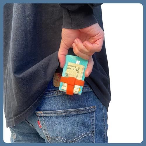 Mawashi Wallet Band Black - Durable Silicone Rubber Card Holder for Credit Cards and Cash - Secure, Stylish, and Convenient Minimalist Wallet Solution - Perfect for On-The-Go and Daily Use3