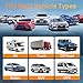 EKNBKE 2025 RV Tire Pressure Monitoring System,0-87 PSI Tire Pressure Monitor System with Solar Charge,TPMS with 4 Sensors&6 Alarm Modes, Color LCD&Car Temperature Display for RV Trailer-4 Sensor
