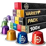 Variety Pack: 100 Nespresso Compatible Pods. 9 Different Varieties With Coffee Capsules