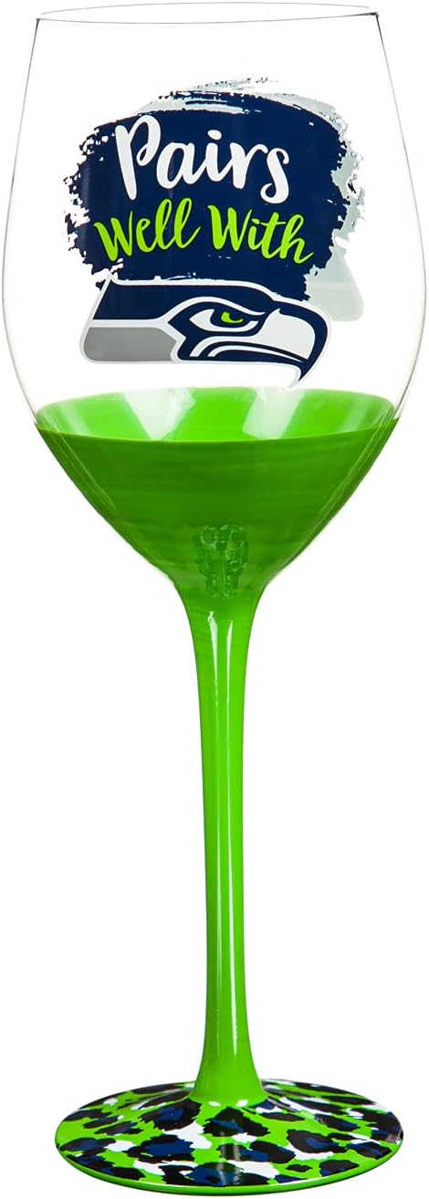Team Sports America Seattle Seahawks, 17oz Boxed Stemware