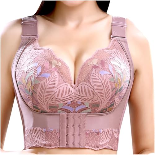 Uwdiohq Rebajas Hoy Oferta Flash Mujer Ropa Sujetador Lactancia Pecho Grande Tallas Pequenas Comodo Algodon Post Quirúrgico Mujer 110 Copa B Top Encaje Mastectomia Sujetadores Deportivos con Aros 90C