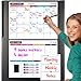 STYLIO Dry Erase Calendar Whiteboard. Set of 3 Magnetic Calendars for Fridge: Monthly, Weekly Organizer & Daily Notepad. Refrigerator & Wall Family Calendar. 4 Fine Point Markers & Eraser Included