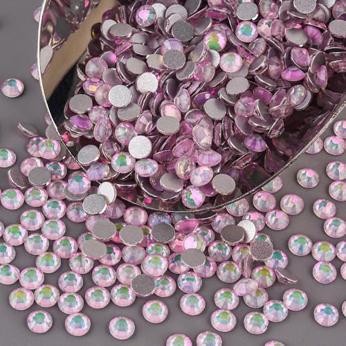 Image of Flatback Rhinestones Crafts 6.5mm SS30 Pinkish Crystal 288pcs