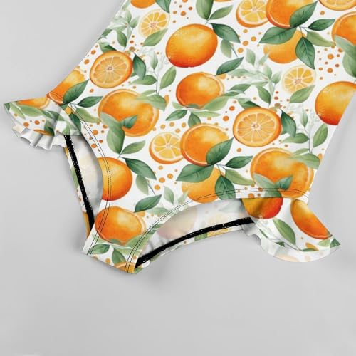 Image of Girls One Piece Swimsuit Lovely Cute Animals Ruffles Swimwear Bathing Suits 3-12 Years
