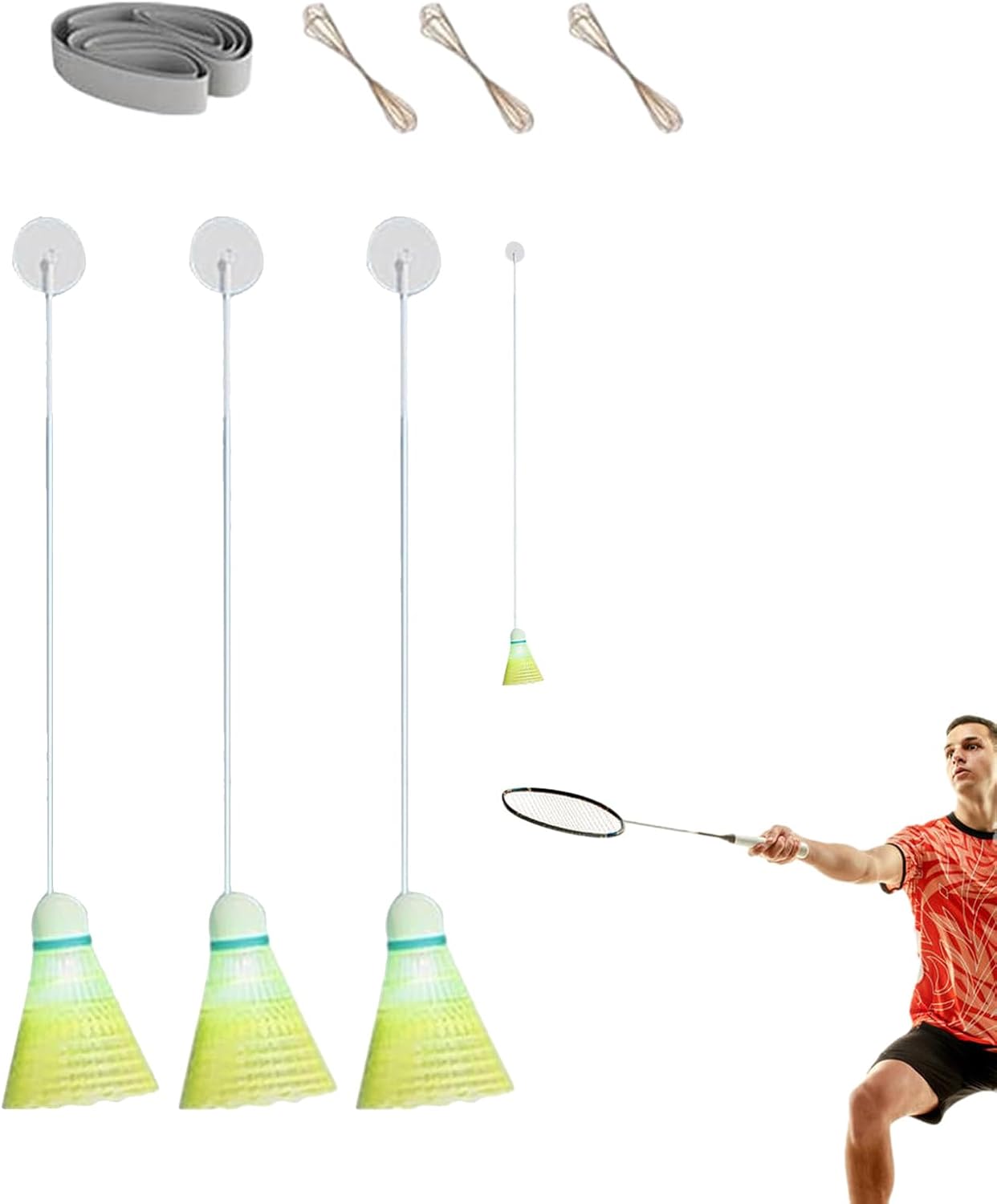 SelfStudy Badminton Training Kit Badminton Shuttlecocks with Stretch