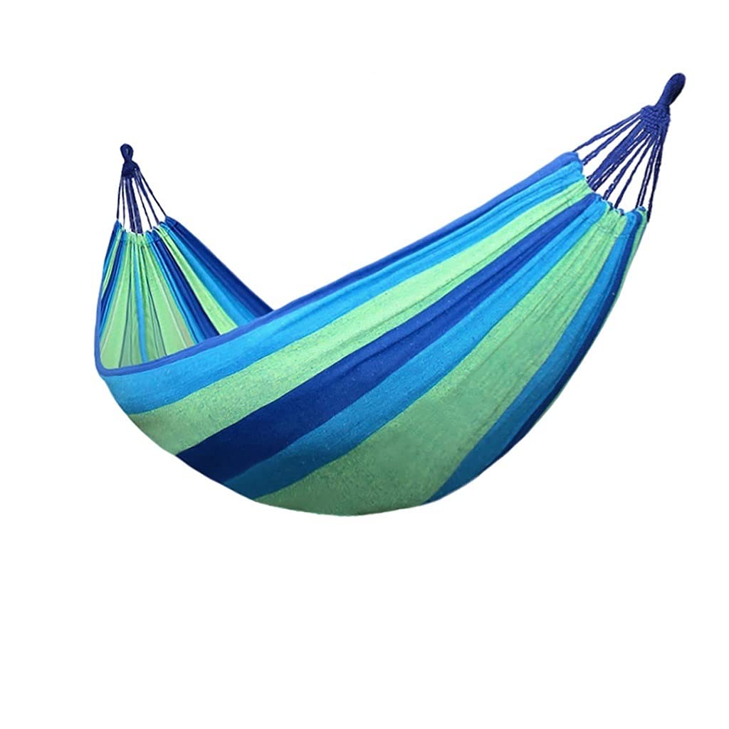 hamak kempingowy Portable Hammock 330 LB Lightweight i trwałe płótno Camping Hamak nadaje się do użytku wewnątrz i na zewnątrz Nadaje się do podróży, plaży, podwórka