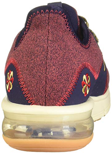 Image of Nike Men Air Max Sequent 3 PRM VST Red Crush /Wheat Gold-Blackened Blue Running Shoes-6 UK (40 EU) (7 US) (AR0253-600)