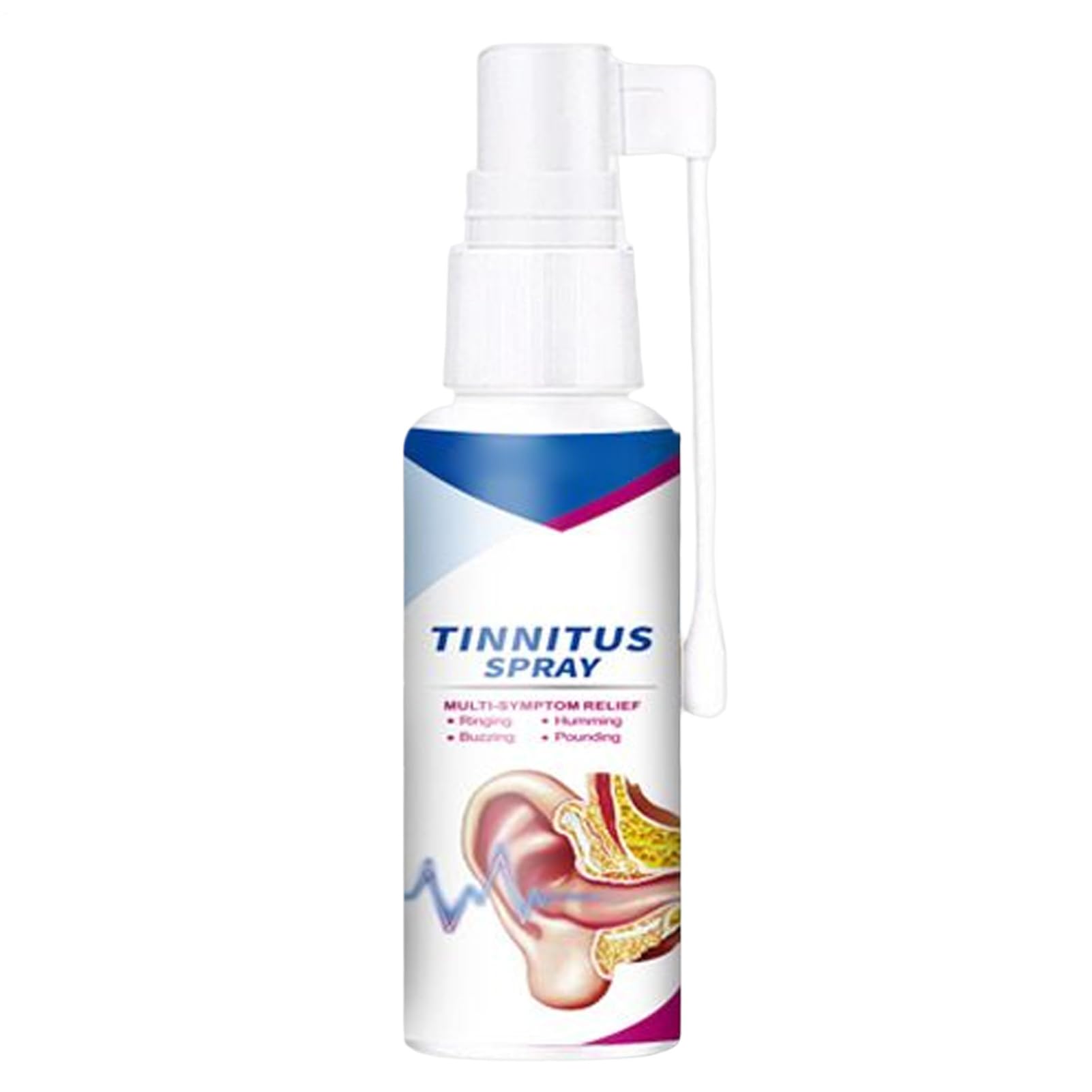 Spray uditivo, 30 ml, spray portatile per alleviare il rumore, per il ripristino 'udito, per bambini, uomini, adulti, all'aperto, viaggi, casa