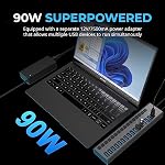 Sabrent Hub de Données USB 3.0 16 Ports et Chargeur avec Interrupteurs Individuels [90 Watts] (HB-PU16)