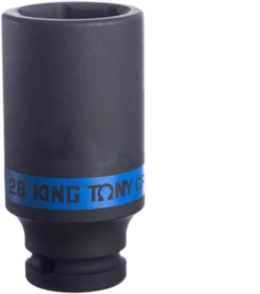 king tony 443528M Impact Deep Socket, 28 mm, 1/2-inch