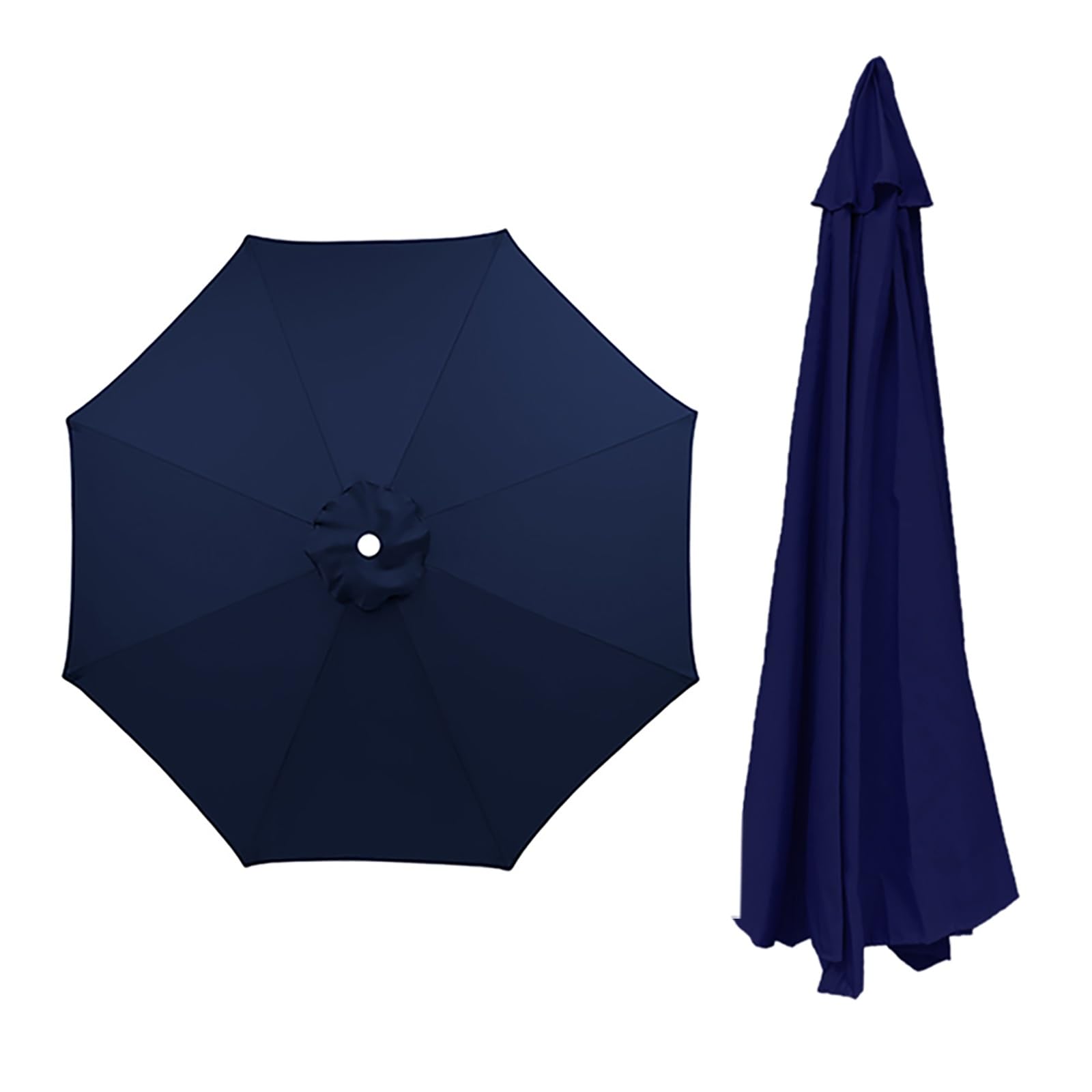 Copertura di ricambio con protezione UV per ombrellone da giardino a 6/8 costole, beige, copertura in tessuto resistente per giardino e terrazza, copertura di ricambio per ombrellone da 200 cm