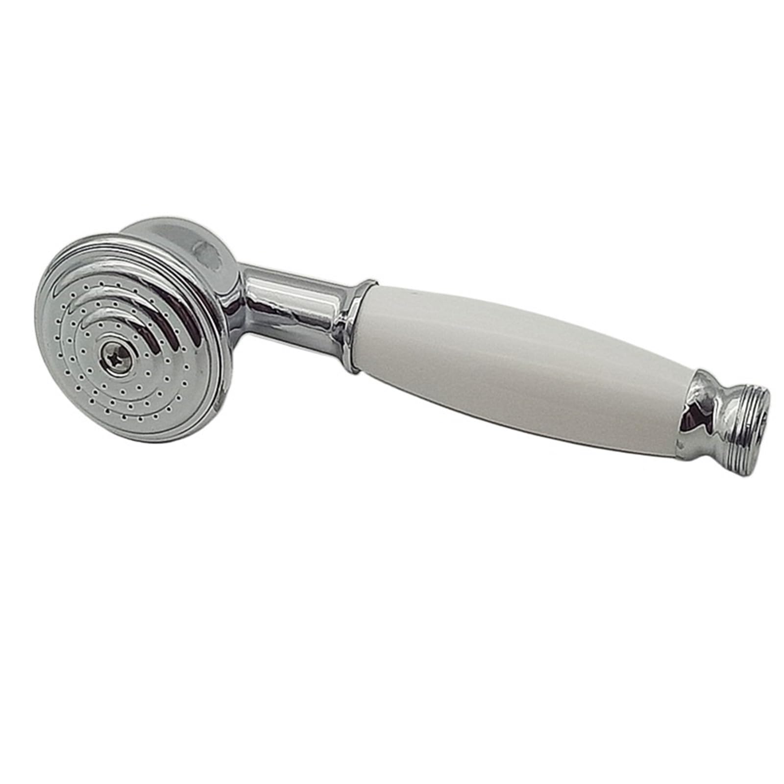 Zymjzbetic Shower Head Black Gold Chrome Brass Bath Hand Held Shower Head Antique Bronze Water Saving Copper Handheld Sprayer(Silver)