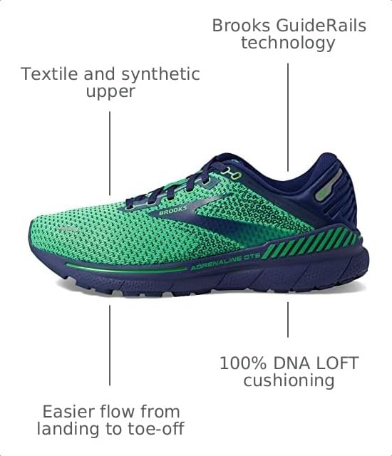 Image of Brooks Men's Adrenaline GTS 22 Supportive Running Shoe