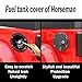 RT-TCZ Fuel Filler Door Locking Gas Tank Cap Cover Accessories for 2007-2017 Jeep Wrangler JK & Unlimited Sport Rubicon Sahara,Locking Black
