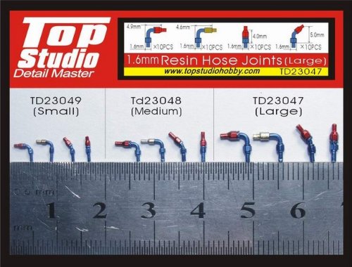 Amazon | Top Studio レジン製 ホースジョイント（L） 1/12 1/20 1/24