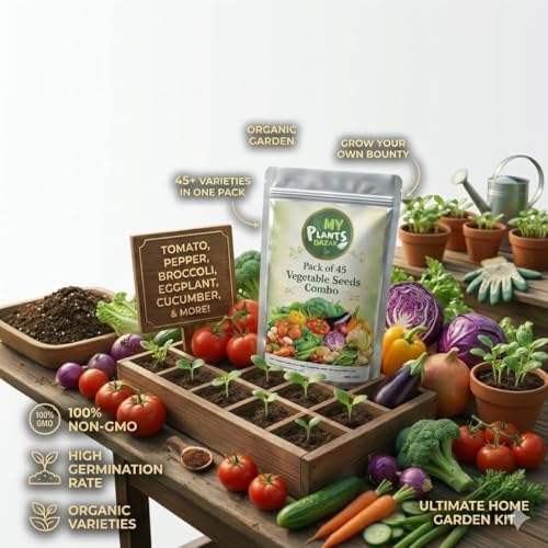 Image of All Season Veg Seeds Combo - 45 Variety Pack | 2700+ Seeds | High Germination | Kitchen Garden Kit | Balcony, Terrace & Home Gardening