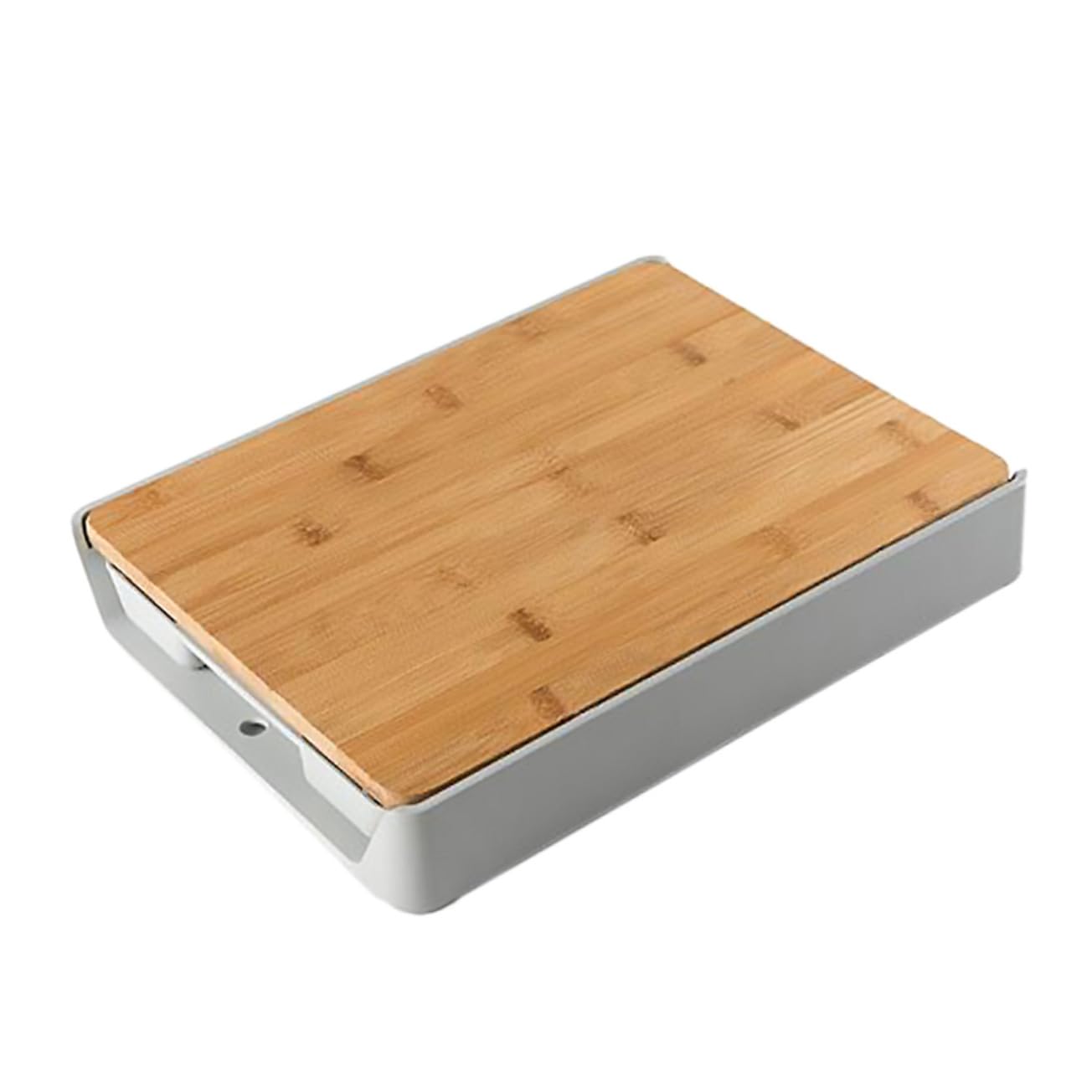 PHENOFICE 引き出し付き竹製まな板 厚手食品グレード素材 キッチンツール 壁掛け収納対応 家庭用調理用具 果物野菜肉パン用