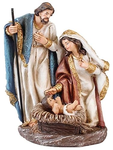 The Healing Corner Christmas Traditional Nativity Set Xmas Decoration Holy Family Nativity Scene 3 Figures Special Xmas Gift Christmas Ornament Multicolour