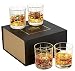 Produktbild KANARS Whiskey Gläser Set, Bleifrei Kristallgläser, Whisky Glas, 4-teiliges, 300ml, Luxuriös Geschenk