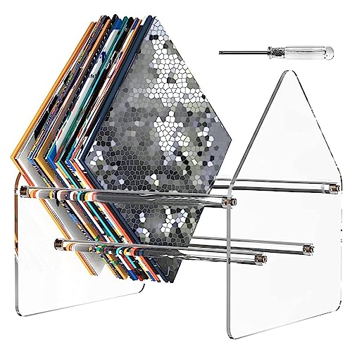 Recordista,exibição discos vinil - Suporte organizador acrílico transparente para revistas, discos v