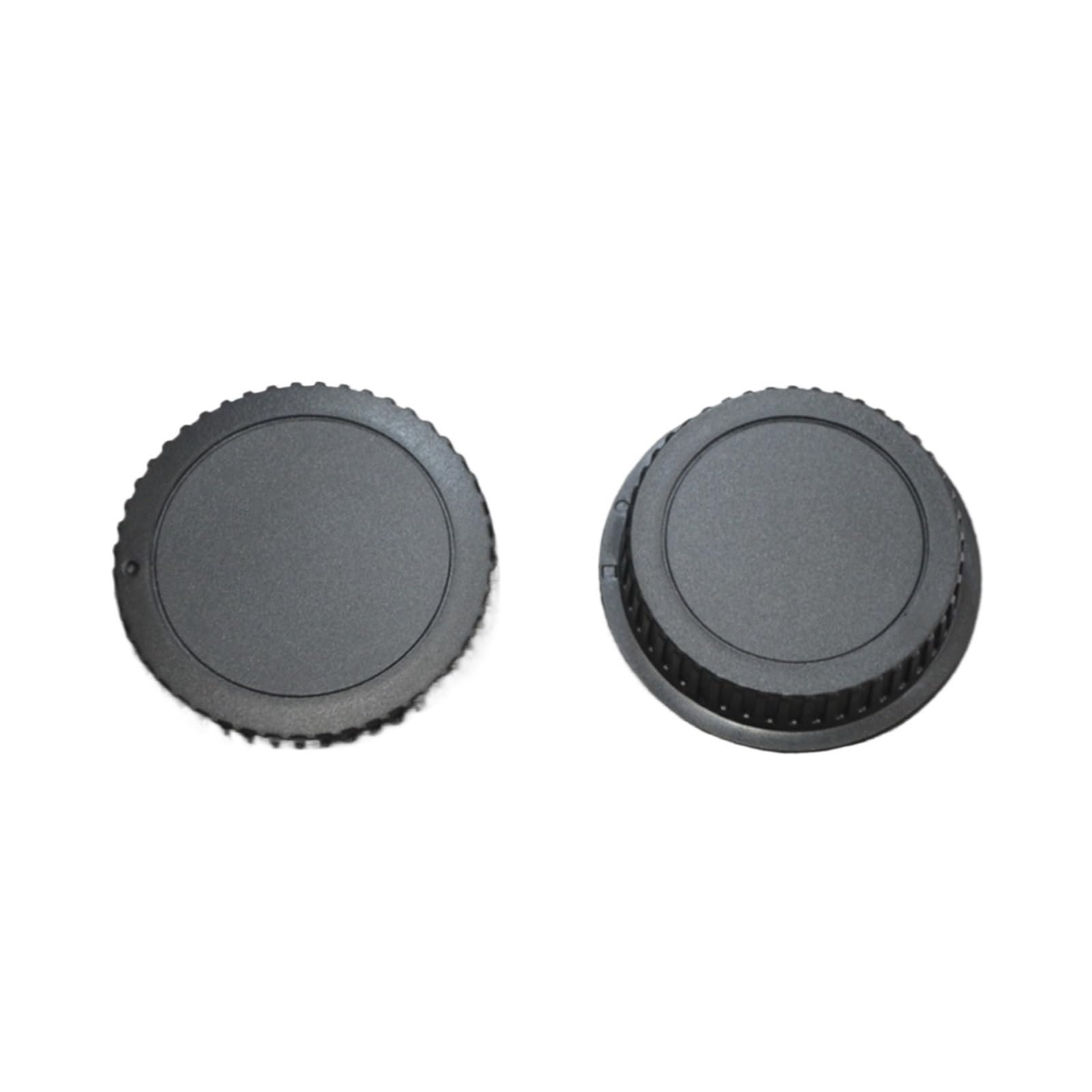 Objektivrückdeckel, kompatibel mit Canon, 5D4 90D 6D2 EF Mount | Schwarze Objektivrückdeckel aus Kunststoff zum Objektivschutz, 50mm Prime, 24-70, 105mm