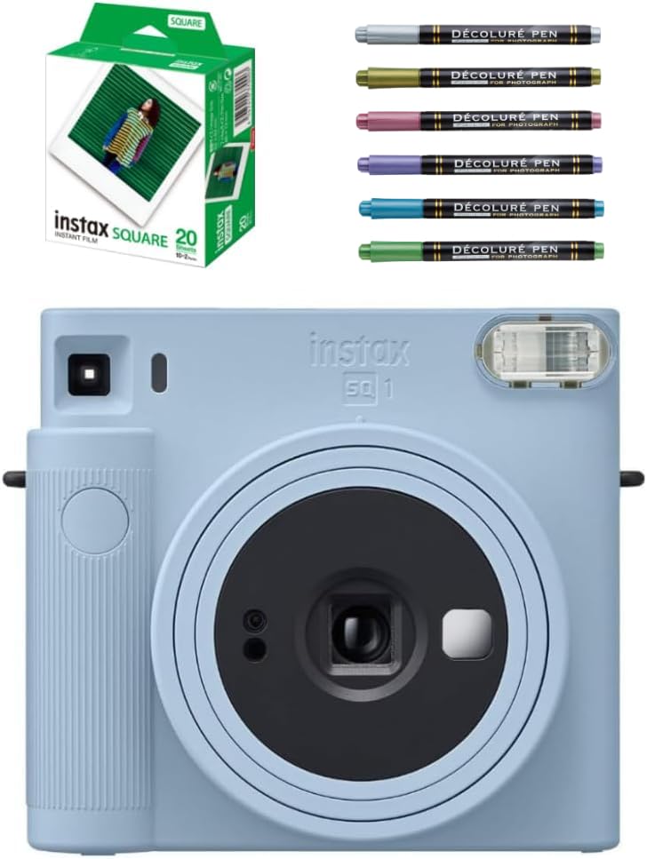 Amazon | チェキスクエア instax SQUARE SQ1 グレイシャーブルー