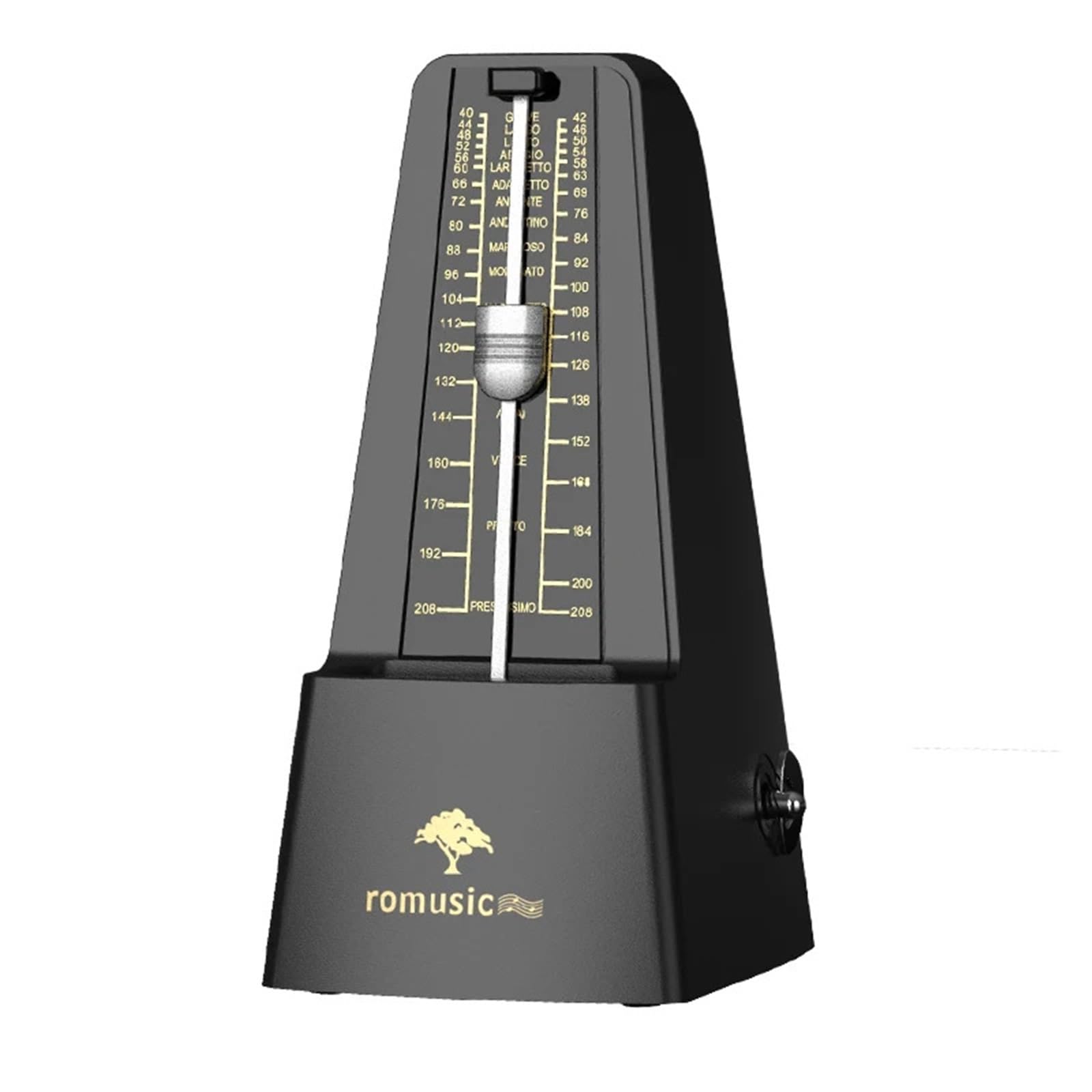 Metrónomo mecánico for piano, guitarra, batería, violín, saxofón, músico, ritmo y tempo, sonido fuerte, movimiento de acero(R310-Pink)