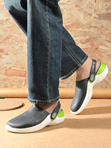 Image of Men EVA Clogs with Adjustable Back Strap | Lightweight Cushioned Footbed | Anti-Slip Sole | Everyday Wear Indoor & Outdoor Sandals for Men