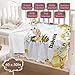 Custom Honey Bee Blanket for Girls Boys, Floral Yellow Bees Personalized Baby Blankets with Name, Woodland Animal Customized Throws Gifts for Newborn Lightweight Flannel Fleece Toddler Bedding