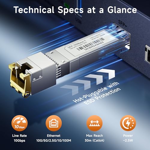 Image of Cable Matters 10GBASE-T SFP+ to RJ45 Copper Ethernet Transceiver