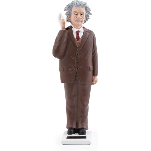 Kikkerland Solar Powered Einstein Figurine