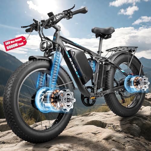Peak 6000W Dual Motor Ebike - 24" Electric Bike 47MPH, 52V