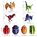4 Pack Different Hatching Eggs Dinosaur Toys for 3+ Year Old Kids,Magic Egg that Hatch Dinosaurs Toy for Boy Girl Dino Fans,Deformation T-rex,Pterosaurs,Brachiosaurus,Triceratops(Random Color)