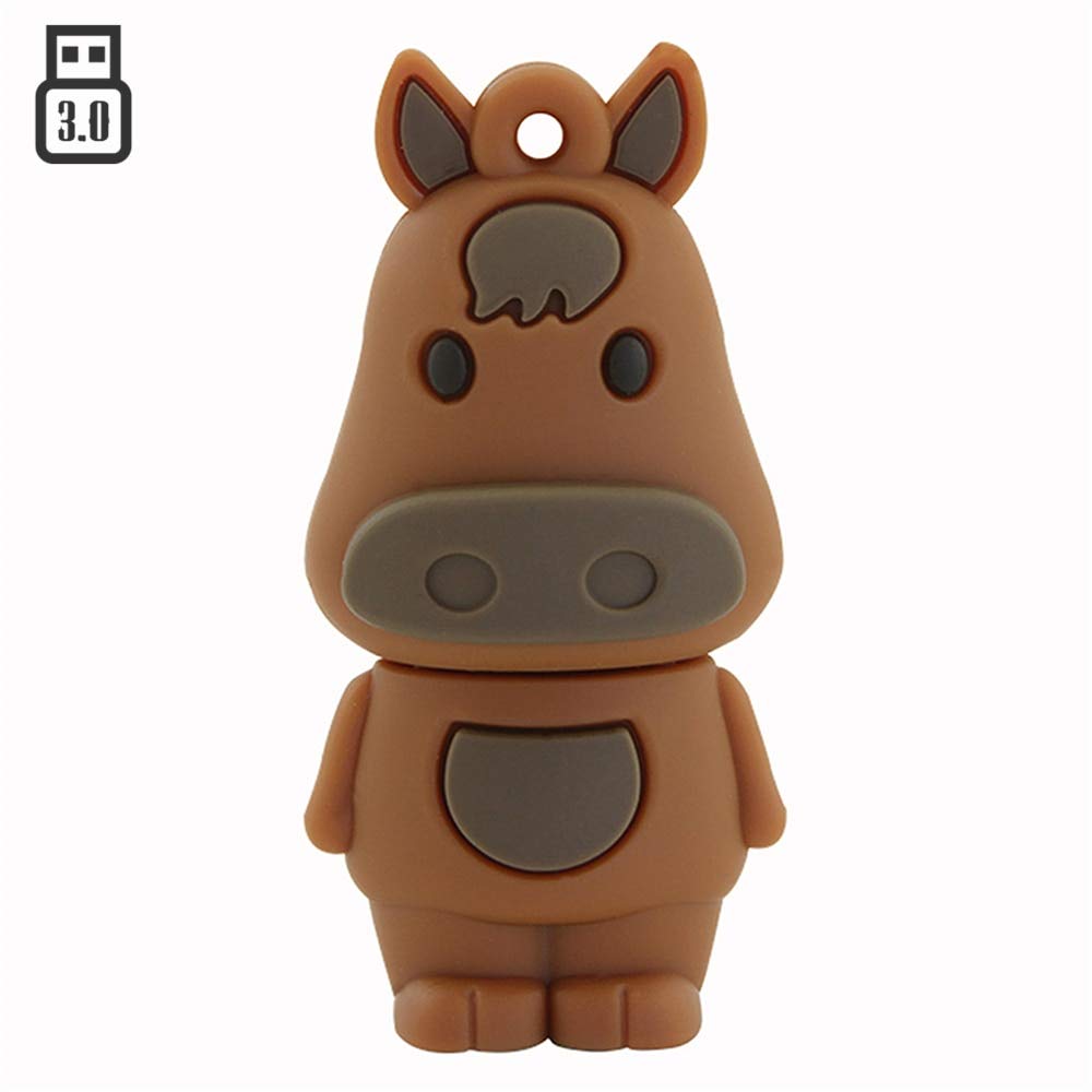 16GB 12 Animal Symbolic USB 3.0 Data Storage Zip Drive - Horse - 3