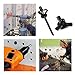 BE-TOOL 100 Pcs Trifold Rivets Aluminum Alloy Pop Rivets Assortment Kit Black Folding Blind Rivets for Industries Automobiles Kayak Sailboat