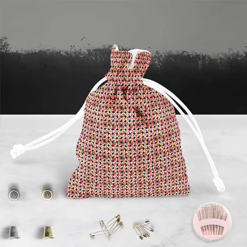 Image of ArtzFolio Geometric Ornament D2 | Pouch Wrist Potli Bag | Bag for Weddings & Casual Parties