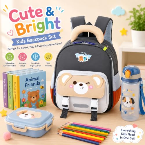 Image of Storite Kids Backpack for Boys & Girls 8L (3-6 Years) | Cute Crab Design Lightweight Toddler School Bag | Nursery & Preschool Cartoon Backpack with Front Pocket